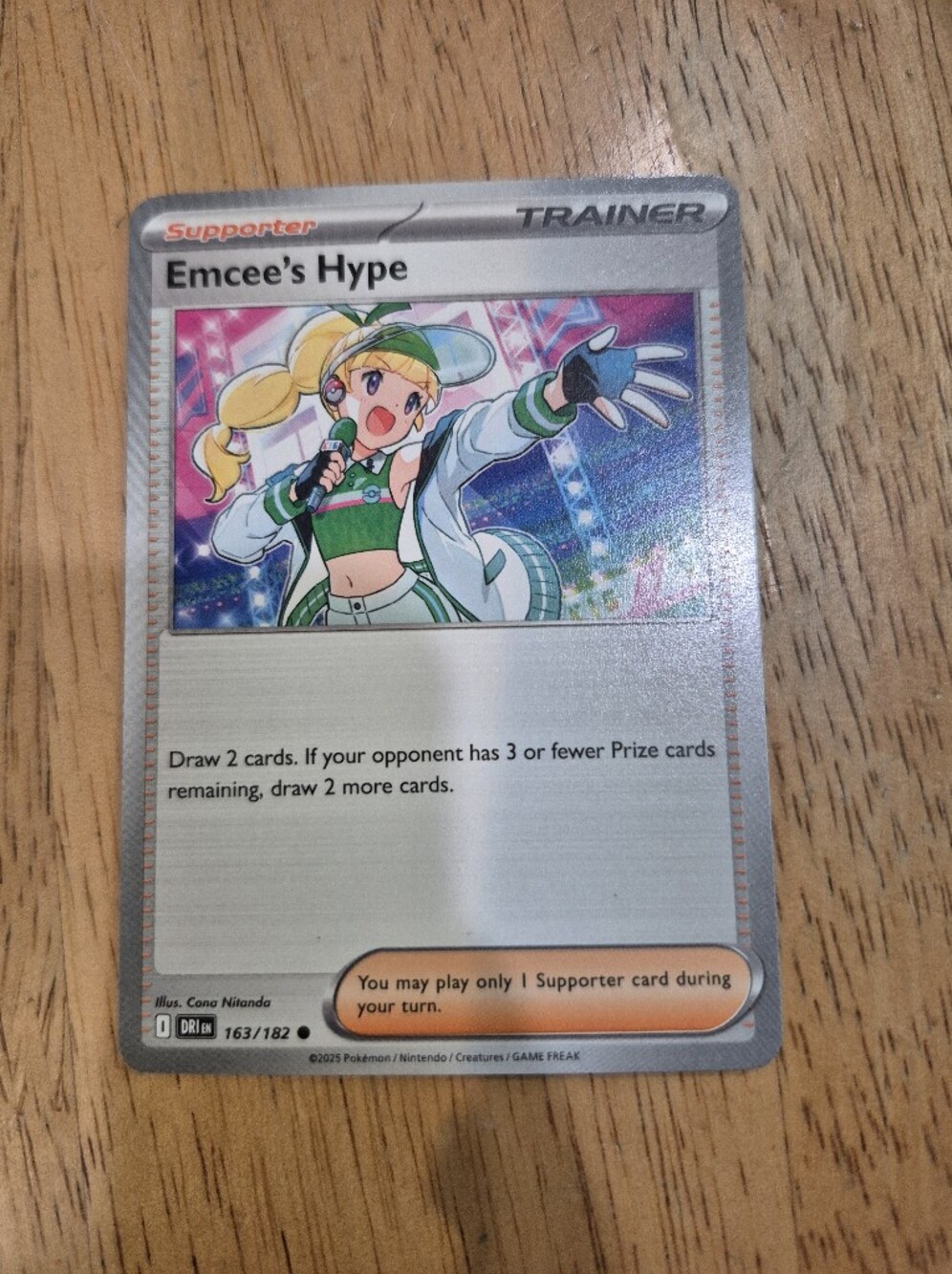 QTY 4 Pokemon TCG Emcee's Hype Trainer Supporter Card